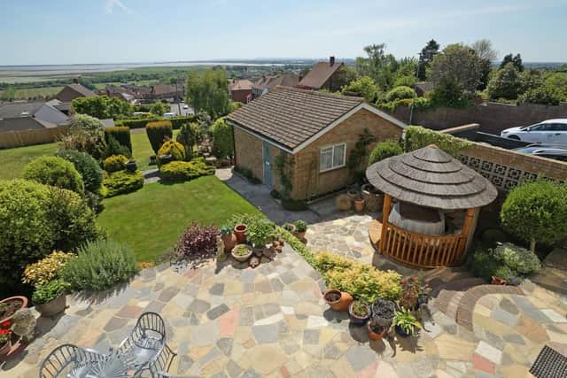 It has panoramic views and a southerly facing garden. It is listed by Marina & Hampshire Life Homes.