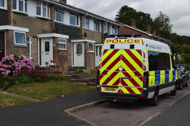 The scene in Oak Road, Bishop's Waltham. Photo: Tom Cotterill