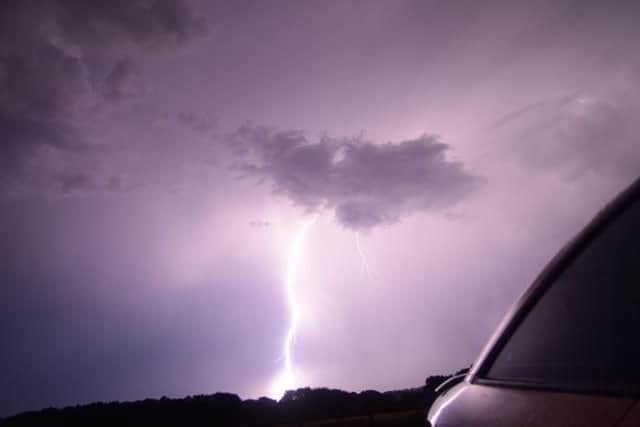 Lightning above Hill Head last night