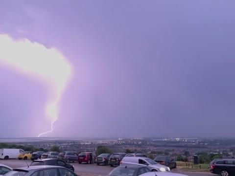 Lightning overnight