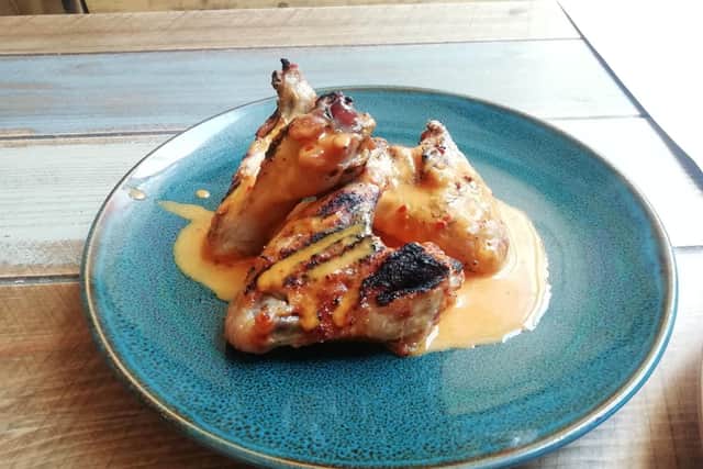 The piri-piri chicken wings at Kango's