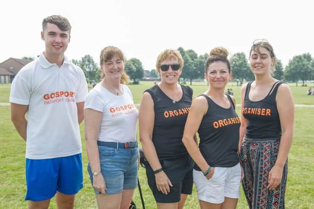 Gosport Community Safety Partnership Team, Dan Francis, Mandy Baggaley, Jackie Vincent, Sam Mitchell and Carly Perry. Picture: Habibur Rahman