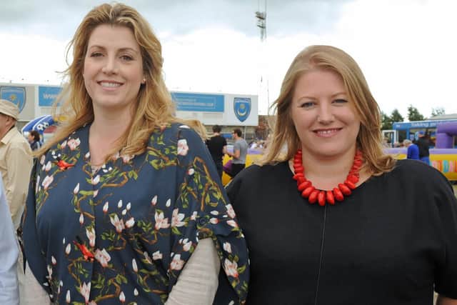 Penny Mordaunt, Portsmouth North MP, with Councillor Donna Jones who will be running for Portsmouth South at the next General Election.
Picture: Ian Hargreaves (142439-3)