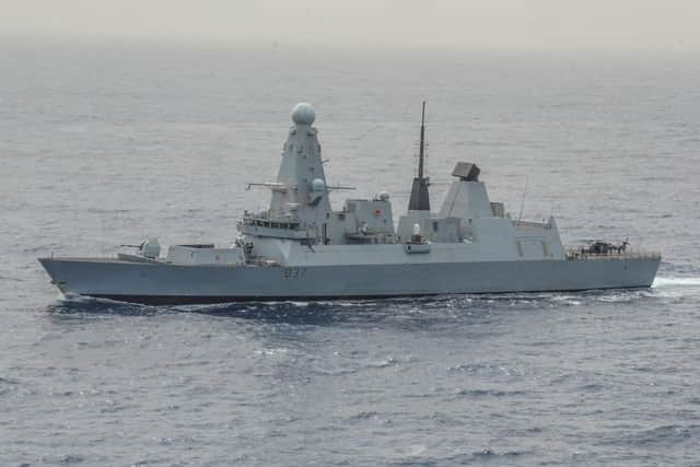 HMS Duncan on operation Sea Garden. The 1bn destroyer is heading to the Gulf to provide security for British ships amid rising tensions with Iran.