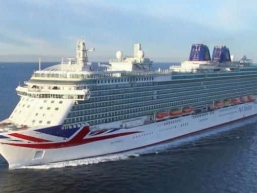 The fight happened on a P&O cruise ship