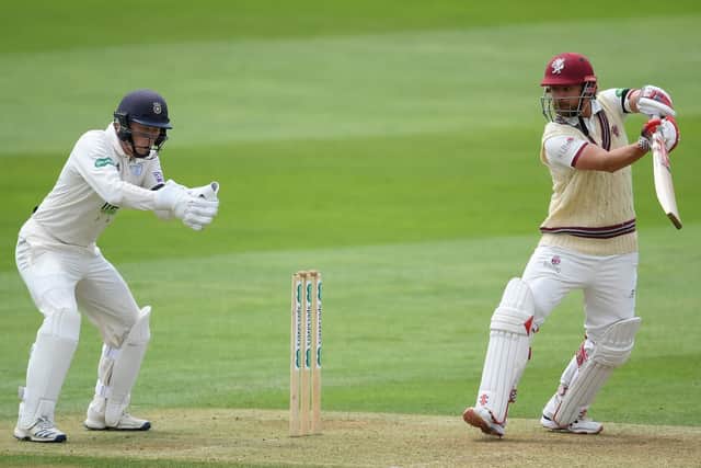 Tom Alsop keeping for Hampshire against Somerset earlier this season. Picture: Alex Davidson/Getty Images