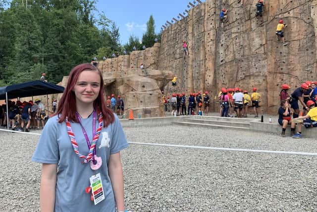 Tona Loving, 14, from Fareham is attending the World Scout Jamboree in the USA with thousands of Scouts from across the world