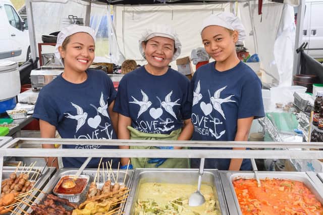 Nicky, Sa, Natty from Suwannaphum Thai Cuisine. Picture: Keith Woodland (270719-11)