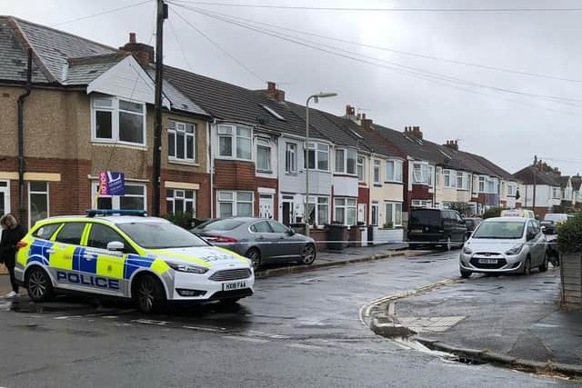 Police are investigating a fire in Grange Crescent in Gosport after firefighters were called at 8.33am on Tuesday, July 30. Picture: Millie Salkeld