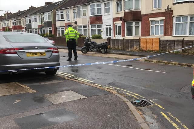 Police are investigating a fire in Grange Crescent in Gosport after firefighters were called at 8.33am on Tuesday, July 30. Picture: Millie Salkeld