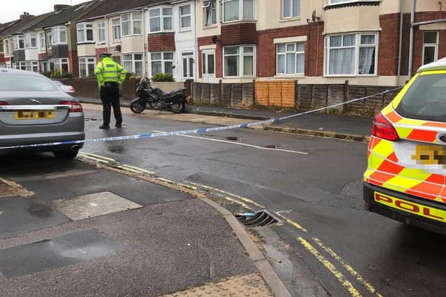 Police are investigating a fire in Grange Crescent in Gosport after firefighters were called at 8.33am on Tuesday, July 30. Picture: Millie Salkeld