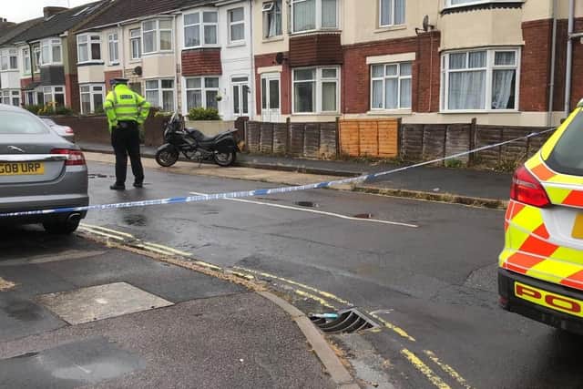 Police are investigating a fire in Grange Crescent in Gosport after firefighters were called at 8.33am on Tuesday, July 30. Picture: Millie Salkeld
