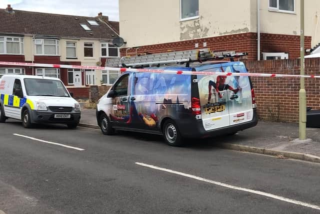 Photos in Grange Crescent after a woman died following a house fire on July 30. Picture: Millie Salkeld