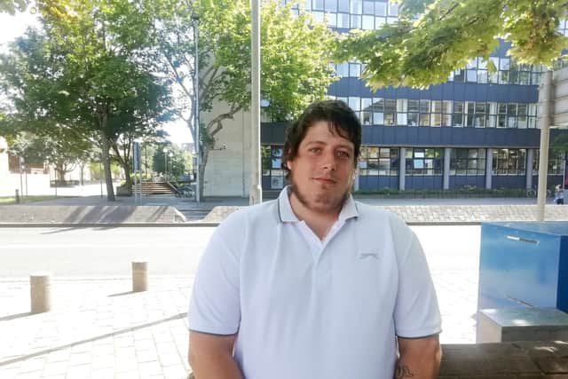 Motorcyclist Ray Chandler, 25 from Waterlooville. Picture: David George