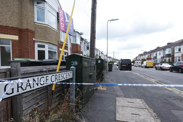 Aftermath of fire at Grange Crescent, Gosport. Picture: Chris Moorhouse