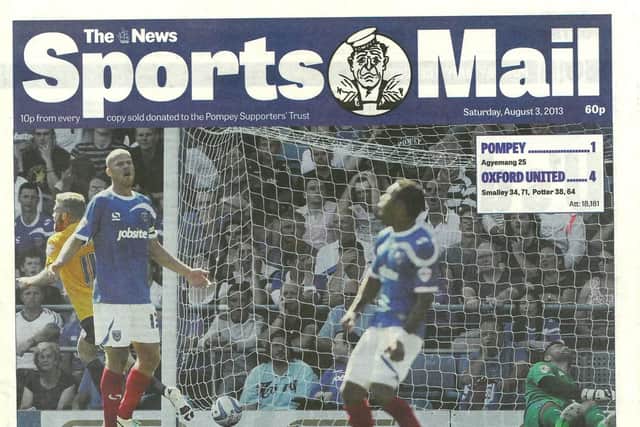 The Sports Mail front page from Saturday, August 3, 2013