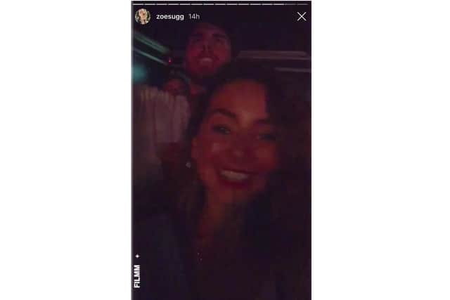Zoe Sugg, known as Zoella on YouTube, with boyfriend Alfie Deyes at the Kate Nash gig at the Wedgewood Rooms in Albert Road, Southsea. Instagram/Zoe Sugg (@zoesugg)