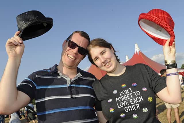 Wickham Festival on Thursday. (l to r), Michael Wood and Martha Rafferty. Picture: Ian Hargreaves  (010819-7)