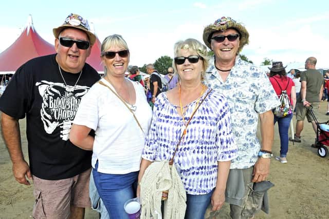(l to r), Al and Rosie Viney and Dave and Lynne Lewis from Reading. Picture: Ian Hargreaves  (010819-6)