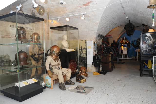 Inside Gosport's Diving Museum