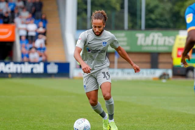 Portsmouth midfielder Marcus Harness (19)