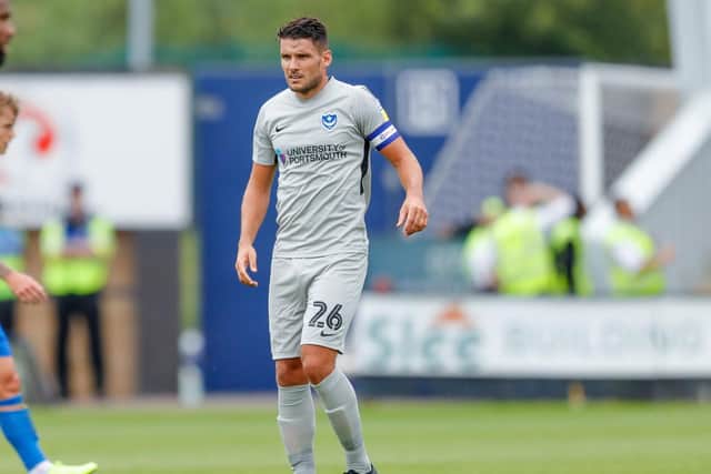 Portsmouth captain Gareth Evans (26)