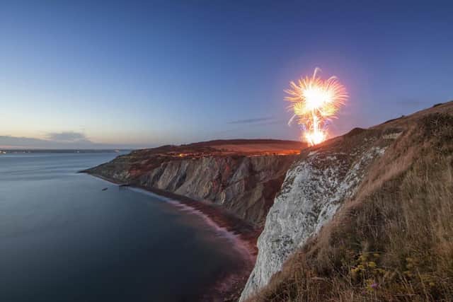 Fireworks at The Needles