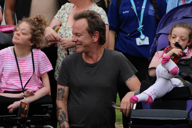 Kiefer spent more than an hour at the hospices. Picture: Naomi House and Jacksplace