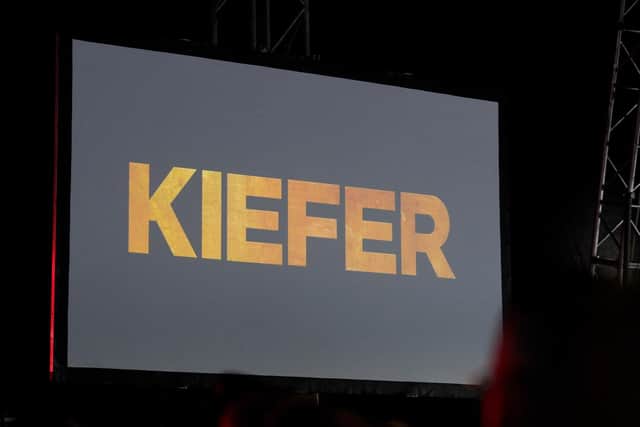 The Kiefer Sutherland Band performing at Wickham Festival on Sunday, August 4. Picture: Sarah Standing (040819-4643)
