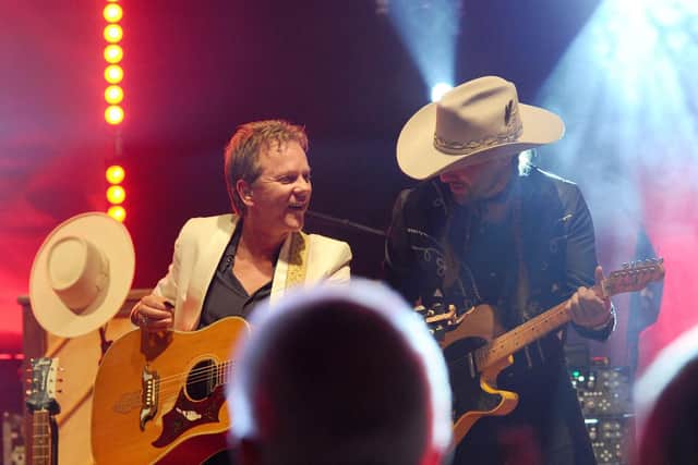 The Kiefer Sutherland Band performing at Wickham Festival on Sunday, August 4. Picture: Sarah Standing (040819-4785)
