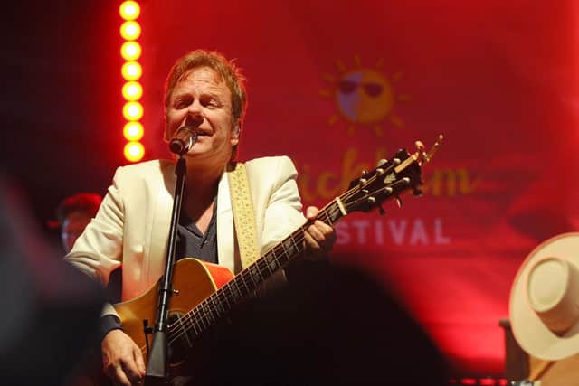 The Kiefer Sutherland Band performing at Wickham Festival on Sunday, August 4. Picture: Sarah Standing (040819-4759)