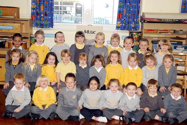 The Ladybirds reception class at College Infant School in Portsmouth in 2005.