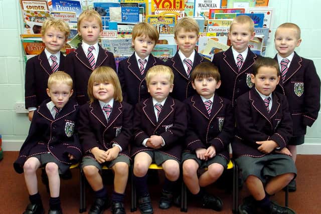 Lower one girls reception class at Mayville school in 2005. Picture: (055412-20)