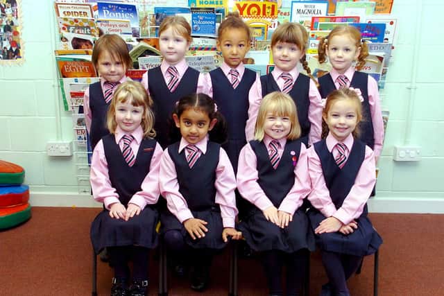 Lower one girls reception class at Mayville school in 2005. Picture: (055412-21)