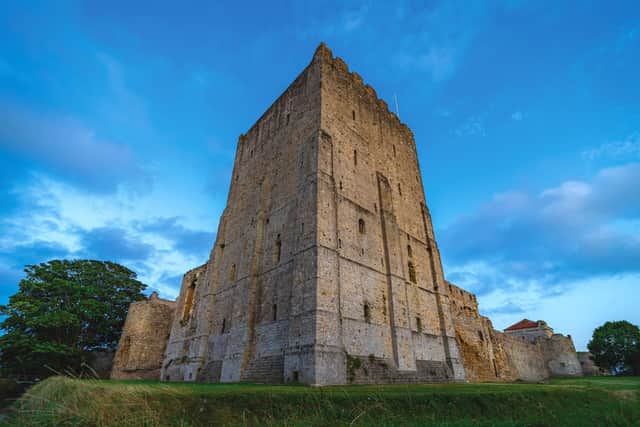 Portchester Castle keep by James Clack Photography