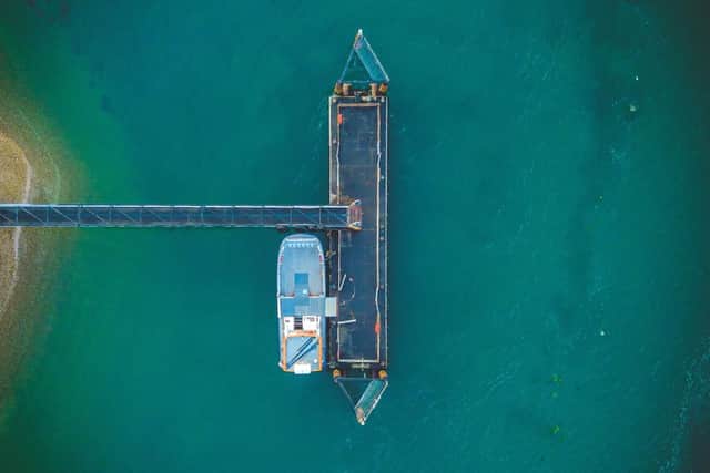 Hayling Ferry birdseye view by James Clack Photography
