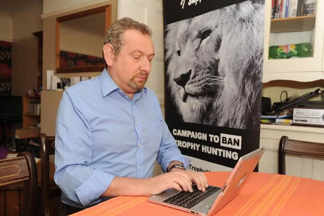 Eduardo Goncalves, a Gosport resident, is spearheading the national Campaign to Ban Trophy Hunting. Picture: Habibur Rahman