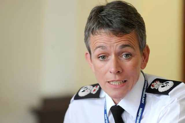 Hampshire chief constable Olivia Pinkney. Picture: Sarah Standing (160563-482)