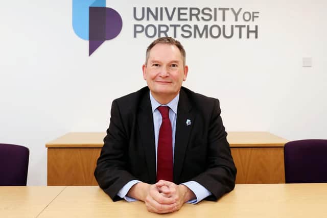 Vice-chancellor of the University of Portsmouth, professor Graham Galbraith, is concerned at the rising cost of student accommodation. 
Picture: Chris Moorhouse
