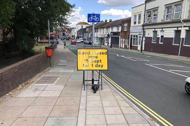 Fratton Road will be partly closed on September 15