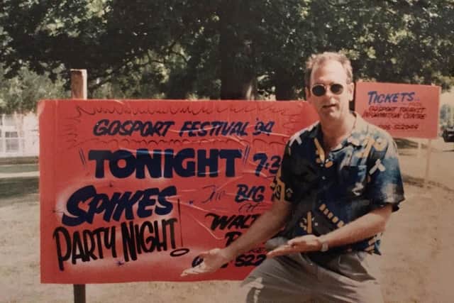 Spike Edney at Gosport Festival 1994 - where Spike's All-Stars (SAS) Band made its debut