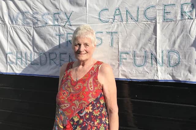 Linda Griffin from Gosport has raised thousands for Wessex Cancer Trust over the 36 years since her son's death