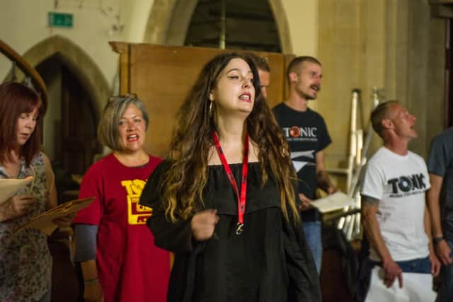 Ska choir members singing at St Margaret's Church, Highland Rd, Portsmouth    Picture: Habibur Rahman