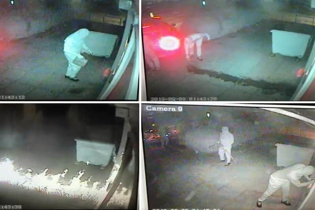 Criminals wearing white overalls with their faces masked doused a cash machine in petrol at the Welcome store in Cuckoo Lane in Stubbington at around 1.40am on September 9 before failing to blow it out of the wall. They then attacked it with a crowbar for 15 minutes but failed to get away with the machine.