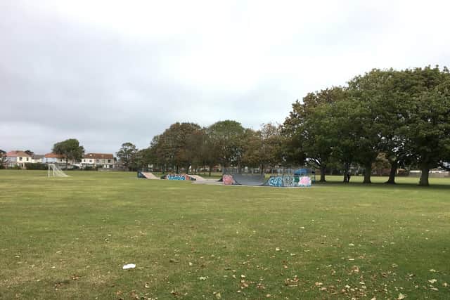 The area of Bransbury Park that could be dug up to make way for electrical cables