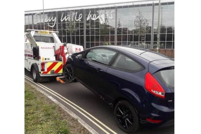 The vehicle was seized earlier this morning. Picture: @HantsPolRoads