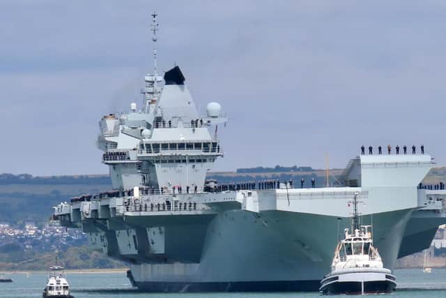 HMS Queen Elizabeth is due to be sent to the Pacific on her first operational deployment. Picture: Gary Taw from Lovedean