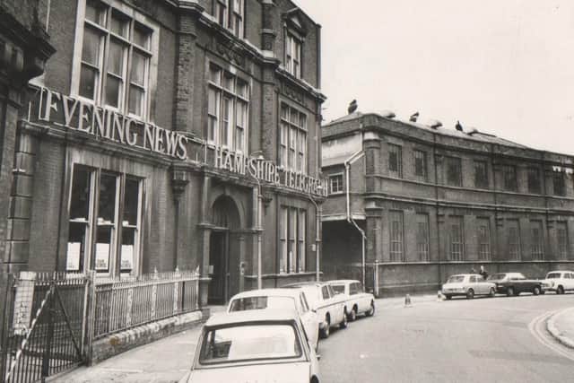 The former Evening News and print offices in Stanhope Road, Portsmouth. Photo: The News archive.