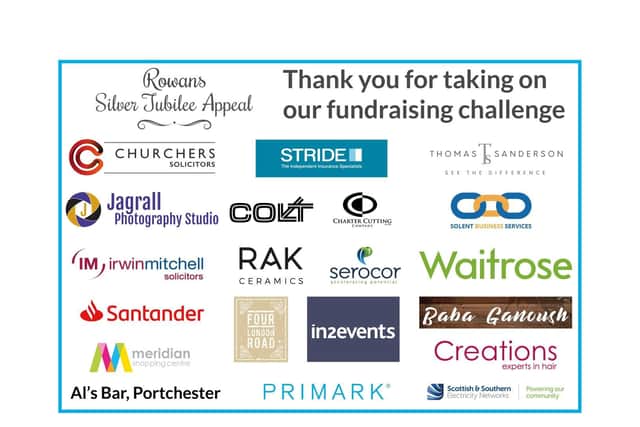 Rowans Hospice corporate sponsors