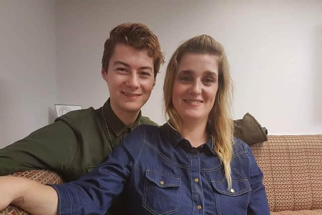 Daniel with his mum, Kelly.